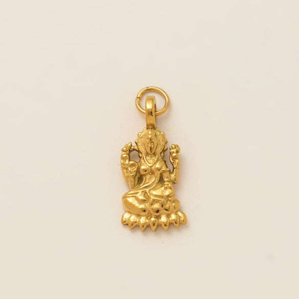 Stainless Steel Mini Elephant Lotus Heart Pendant Necklace Vacuum Plated 18K Gold Color Preservation
