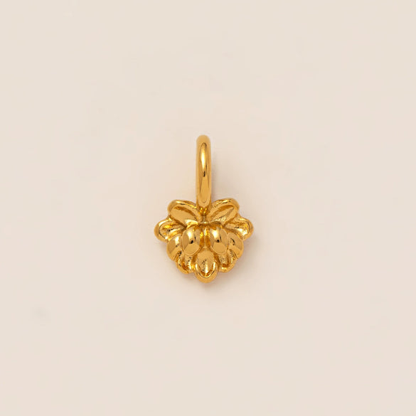 Stainless Steel Mini Elephant Lotus Love Pendant Necklace Vacuum Plated 18K Gold Color