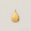 Stainless Steel Mini Elephant Lotus Love Pendant Necklace Vacuum Plated 18K Gold Color