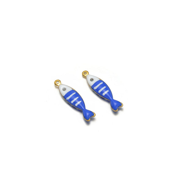 Stainless Steel Minimalist Dripping Oil Small Fish Pendant Necklace Clothing Accessories