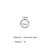 Stainless Steel Minimalist Geometric Ring Hoop Earrings And Ear Buckles Electroplated Diy Accessories