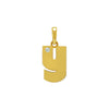 Stainless Steel Minimalist Letter Necklace Pendant With Zircon Inlay And Electroplating Process
