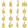 Stainless Steel Minimalist Letter Necklace Pendant With Zircon Inlay And Electroplating Process