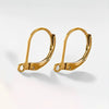 Stainless Steel Minimalist Totem Pattern French Hook Earrings Jewelry With Electroplating