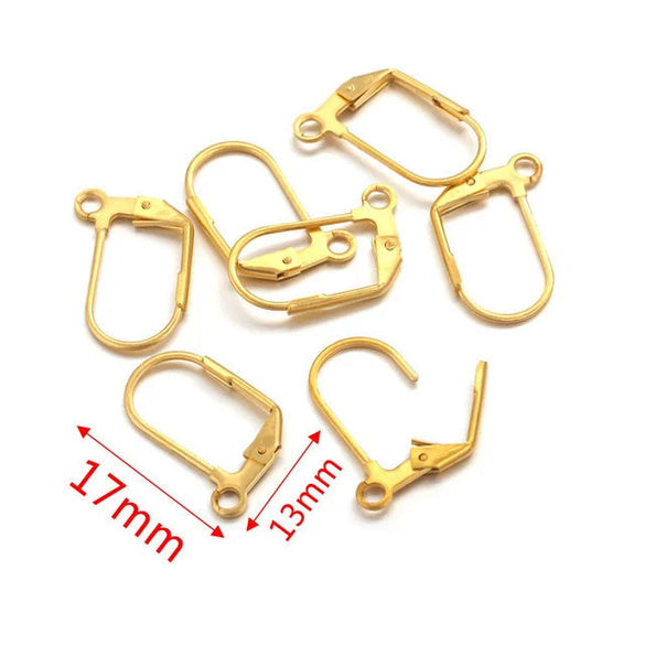 Stainless Steel Minimalist Totem Pattern French Hook Earrings Jewelry With Electroplating