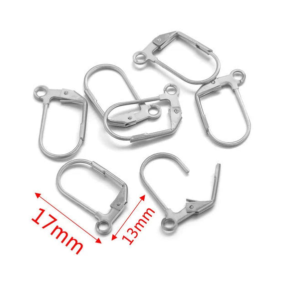Stainless Steel Minimalist Totem Pattern French Hook Earrings Jewelry With Electroplating
