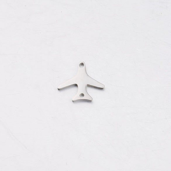 Stainless Steel Mirror Finish Polishing Aircraft Shape Pendant Jewelry Accessories