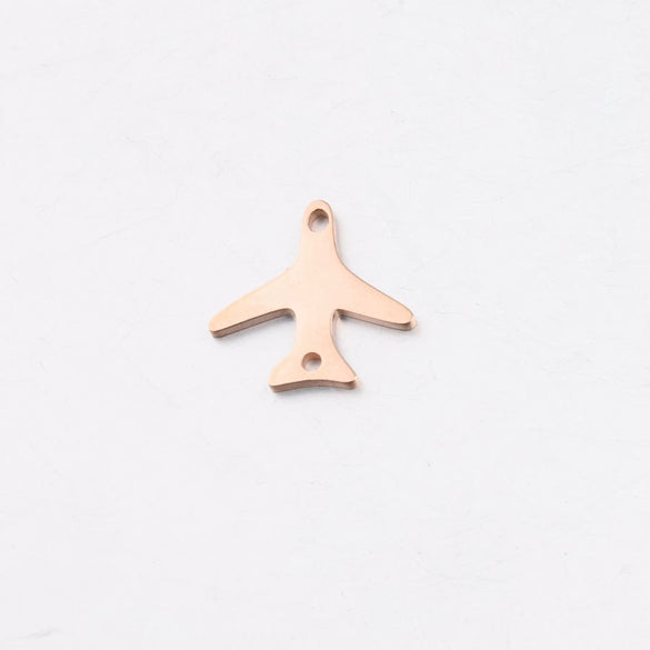 Stainless Steel Mirror Finish Polishing Aircraft Shape Pendant Jewelry Accessories