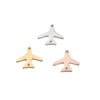 Stainless Steel Mirror Finish Polishing Aircraft Shape Pendant Jewelry Accessories