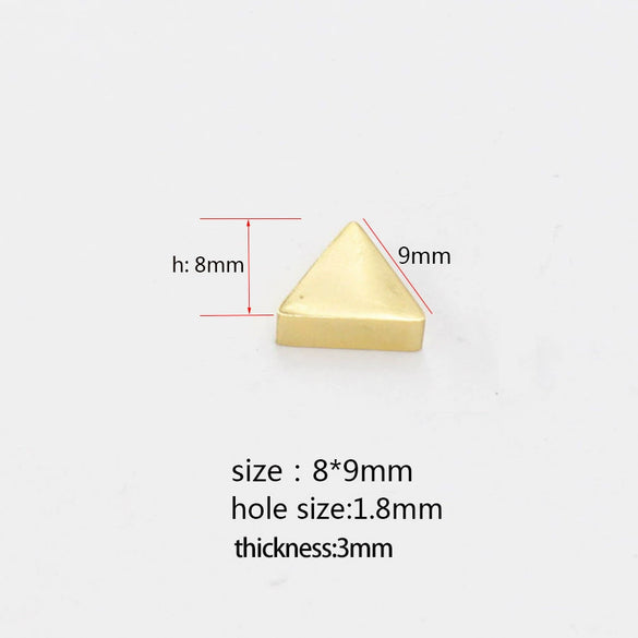 Stainless Steel Mirror Geometric Triangle Jewelry Accessories Diy Beads With Mirror Finish Polishing