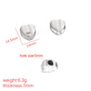 Stainless Steel Mirror Polished Heartshaped Pendant With Diamonds For Diy Jewelry Accessories Nonfading Lovely Style
