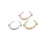 Stainless Steel Moon Crescent And Horn Shape Jewelry Accessories With Double Hole Connection And Fine Polishing