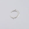 Stainless Steel Moon Crescent And Horn Shape Jewelry Accessories With Double Hole Connection And Fine Polishing