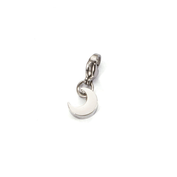 Stainless Steel Moon Pendant Jewelry Accessories With Electroplating And Small Fresh Style