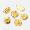 Stainless Steel Moon Star Pendant Jewelry With Electroplating Treatment And Irregular Shape