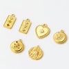 Stainless Steel Moon Star Pendant Jewelry With Electroplating Treatment And Irregular Shape