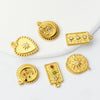 Stainless Steel Moon Star Pendant Jewelry With Electroplating Treatment And Irregular Shape