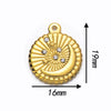 Stainless Steel Moon Star Pendant Jewelry With Electroplating Treatment And Irregular Shape