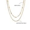 Stainless Steel Multilayer Geometric Snake Bone Chain Necklace Electroplated Waterproof Not Faded Unisex Jewelry