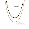 Stainless Steel Multilayer Geometric Snake Bone Chain Necklace Electroplated Waterproof Not Faded Unisex Jewelry