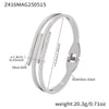 316L Stainless Steel Multilayered Bracelet Plated With Real Gold Fashionable Geometric Design
