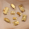 Stainless Steel Multistrand Snap Button Jewelry Accessories For Diy Handmade Bracelet And Necklace Connection Buckle Round Pattern Electroplated
