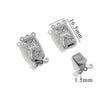 Stainless Steel Multistrand Snap Button Jewelry Accessories For Diy Handmade Bracelet And Necklace Connection Buckle Round Pattern Electroplated