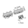 Stainless Steel Multistrand Snap Button Jewelry Accessories For Diy Handmade Bracelet And Necklace Connection Buckle Round Pattern Electroplated