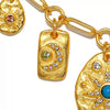 Stainless Steel Myth And Magic Pendant With Star And Drop Shape Electroplated In 18K Gold Color