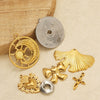 Stainless Steel Natural Geometric Flower Leaf Bow Knot Hollow Sun Jewelry Accessories For Diy Necklace Earrings Bracelet