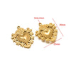 Stainless Steel Natural Geometric Flower Leaf Bow Knot Hollow Sun Jewelry Accessories For Diy Necklace Earrings Bracelet