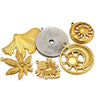 Stainless Steel Natural Geometric Flower Leaf Bow Knot Hollow Sun Jewelry Accessories For Diy Necklace Earrings Bracelet