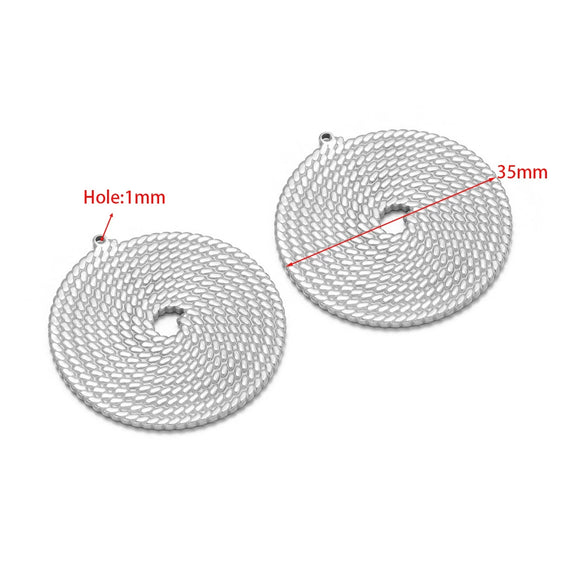 Stainless Steel Natural Geometric Flower Leaf Bow Knot Hollow Sun Jewelry Accessories For Diy Necklace Earrings Bracelet