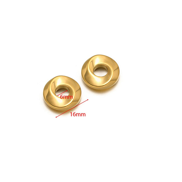 Stainless Steel Natural Geometric Flower Leaf Bow Knot Hollow Sun Jewelry Accessories For Diy Necklace Earrings Bracelet