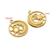 Stainless Steel Natural Geometric Flower Leaf Bow Knot Hollow Sun Jewelry Accessories For Diy Necklace Earrings Bracelet