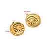 Stainless Steel Natural Geometric Flower Leaf Bow Knot Hollow Sun Jewelry Accessories For Diy Necklace Earrings Bracelet