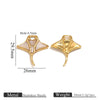 Stainless Steel Natural Shellfish Turtle Starfish Conch Jewelry Diy Pendant Accessories With Electroplating And Totem Pattern