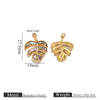 Stainless Steel Natural Shellfish Turtle Starfish Conch Jewelry Diy Pendant Accessories With Electroplating And Totem Pattern