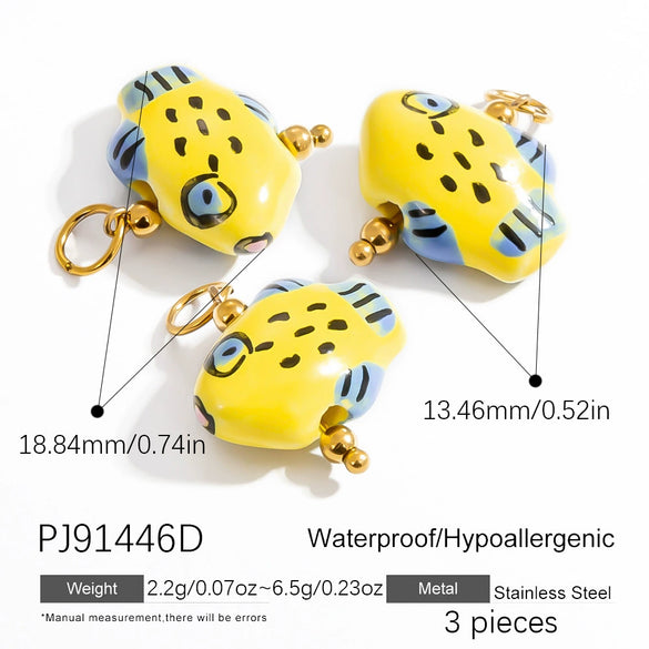 Stainless Steel Natural Stone Handmade Diy Jewelry Pendant And Earrings Accessories With Electroplating Fashion And Minimalist Style