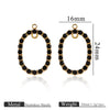 Stainless Steel Natural Stone Oil Drop Eight Eyes Pendant Necklace Jewelry Accessories