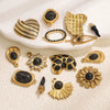 Stainless Steel Natural Stone Oil Drop Eight Eyes Pendant Necklace Jewelry Accessories