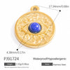 Stainless Steel Natural Stone Pendant Necklace Jewelry Accessories Elegant Minimalist Electroplated