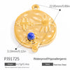 Stainless Steel Natural Stone Pendant Necklace Jewelry Accessories Elegant Minimalist Electroplated