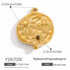 Stainless Steel Natural Stone Pendant Necklace Jewelry Accessories Elegant Minimalist Electroplated