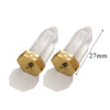 Stainless Steel Natural Stone Water Drop Jewelry Accessories Earrings Necklace With Bullet Shape Electroplated 18K