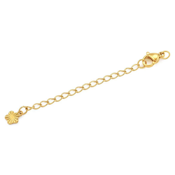 Stainless Steel Natural Style Belt Chain Tail Chain Extension Chain Buckle Lobster Buckle Jewelry Accessories With Electroplating