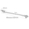 Stainless Steel Natural Style Belt Chain Tail Chain Extension Chain Buckle Lobster Buckle Jewelry Accessories With Electroplating