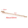 Stainless Steel Natural Style Belt Chain Tail Chain Extension Chain Buckle Lobster Buckle Jewelry Accessories With Electroplating