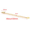 Stainless Steel Natural Style Belt Chain Tail Chain Extension Chain Buckle Lobster Buckle Jewelry Accessories With Electroplating