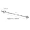 Stainless Steel Natural Style Belt Chain Tail Chain Extension Chain Buckle Lobster Buckle Jewelry Accessories With Electroplating